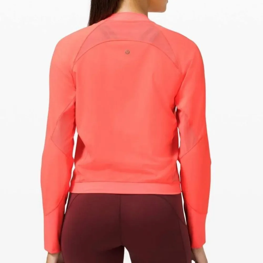 Lululemon Lightweight Run Jacket in‎ Sunset NWT Sz 14